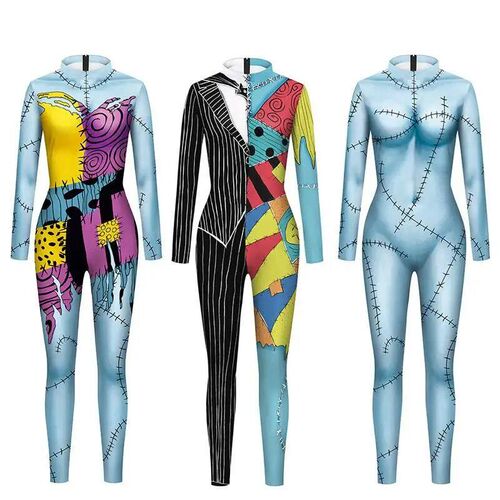 Color Cosplayer Sally Suit Maid Cosplay Costume Halloween Bo
