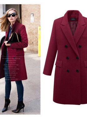 New Arrivals Womens Plus Size Woolen Coat MidLong Various Co