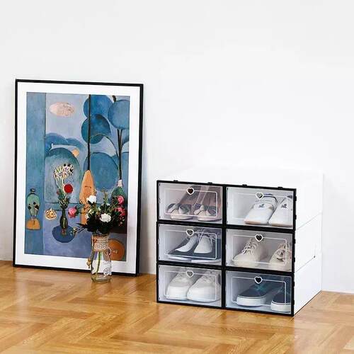 1Peice Drawer Storage Shoe Box Transparent Ladies Kids Sneak