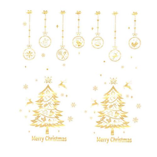 Christmas Decoration Shopping Mall Window Scene Layout Glass