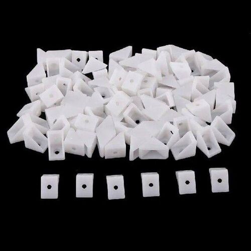 100x Plastic Right Angle Bracket Corner Brace Furniture