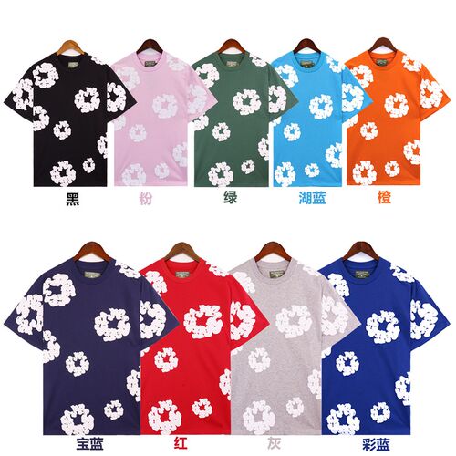 Sreet rend Hip-hop Kapok Print Short-sleeved Suit Loose Casu