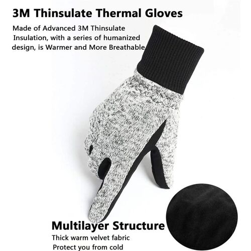 Winter Gloves -10 3M Thinsulate Thermal Gloves Coldproof W