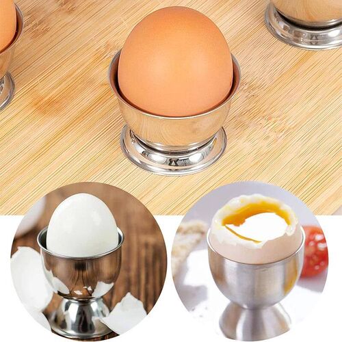 Stainless Steel Egg Cups Soft Boiled Egg Holder Breakfast Tr