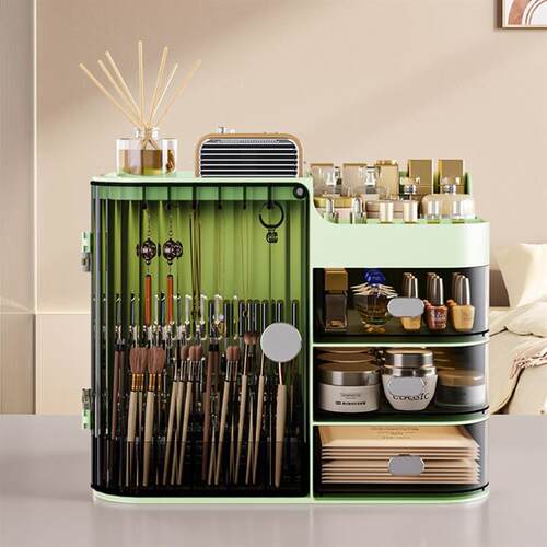 Makeup Organizer Cosmetic Storage Box Drawer Type Desktop Fi