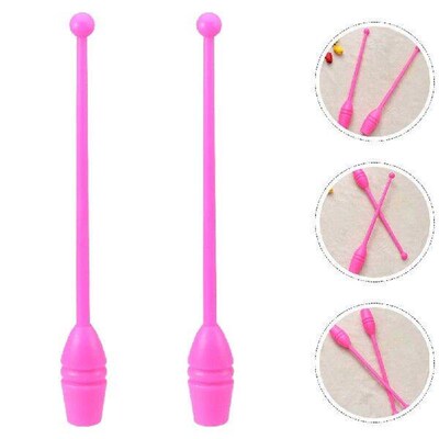 Gymnastics Stick Colored Utensils Sticks Decorative Plastic