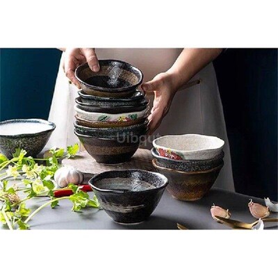 Japanese household ceramic rice bowl noodle soup dessert