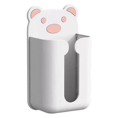 Cartoon Bear Multi-Use Tissue Box for Home Wall-Mounted Tiss