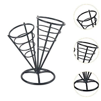 French Fries Stand Food Serving Rack Fried Chicken Rack for