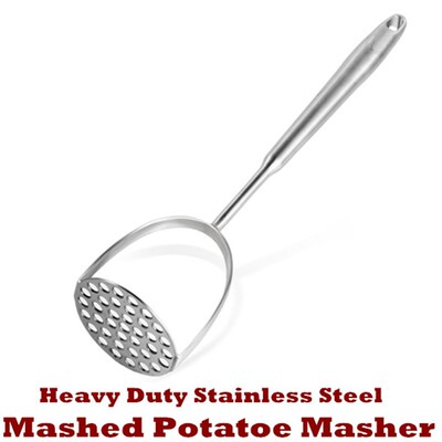 Mashed Potatoe Masher Kitchen Avocado  Stainless Steel