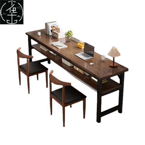 Desk for two people, household desk, computer desk, long str