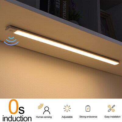 LED Closet Night Light Motion Sensor Magnetic Night Lamp For