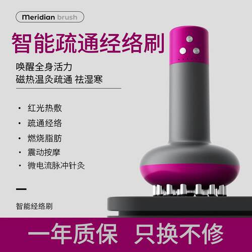 Electric Meridian Brush Micro-current Massage Brush Scraping