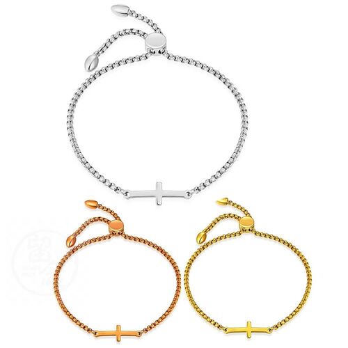 -Simple Jesus Cross Friendship Best Friends Brlet Adjustable