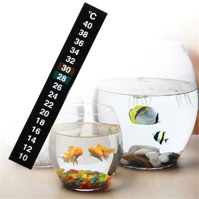 Aquarium Thermometer Fish for Tank Discolor Temperature