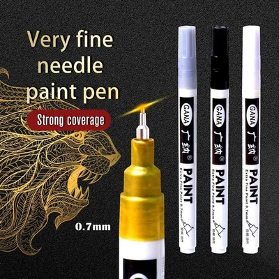 4Pcs/set Oil Based White Black Permanent Paint Markers Pens
