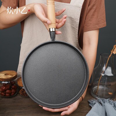 small cast iron frying pan griddle pan pancake fruit pan