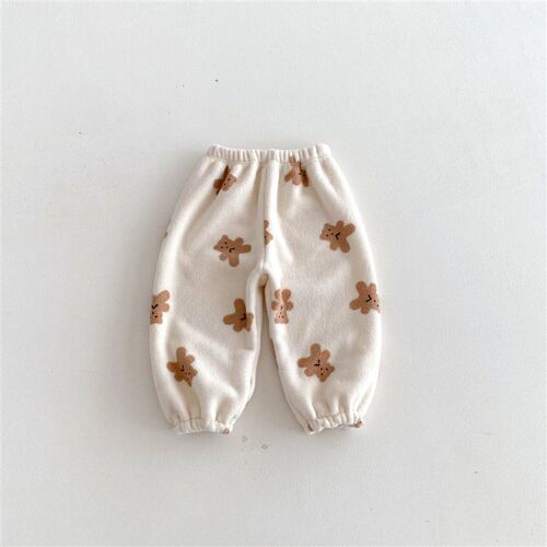Autumn Winter Warm Plush Casual Trousers Children Clothes So