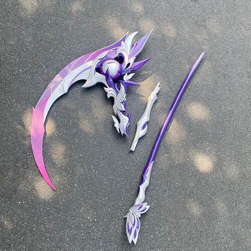 Castorice Game Honkai: Star Rail Sickle Weapon Cosplay Props