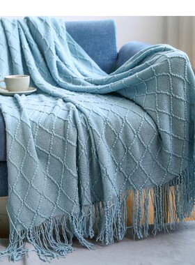 Waffle Blanket Nordic Decorative Blanket for Sofa Bed Throw