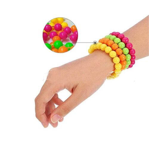 s Neon Party Supply Fancy Dress  Outfit  Set Headband