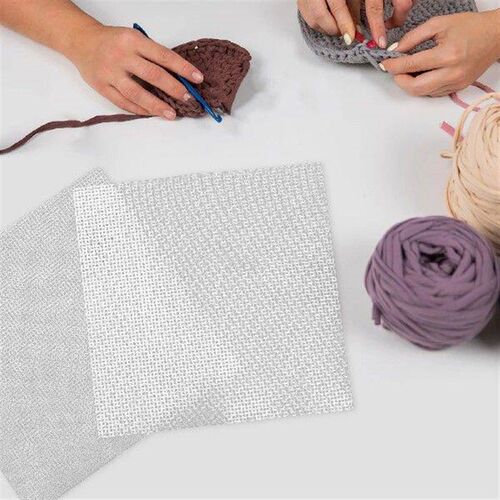 5 Pcs Embroidery Kits Woven Mesh Sheet Manual Bag Making