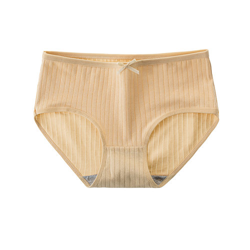 3PCS Womens Cotton Panties Sexy Underwear 10 Solid Panties