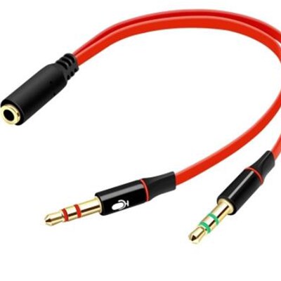 3.5mm Jack Stereo Earphone Audio Cable Phone Computer Mic Y