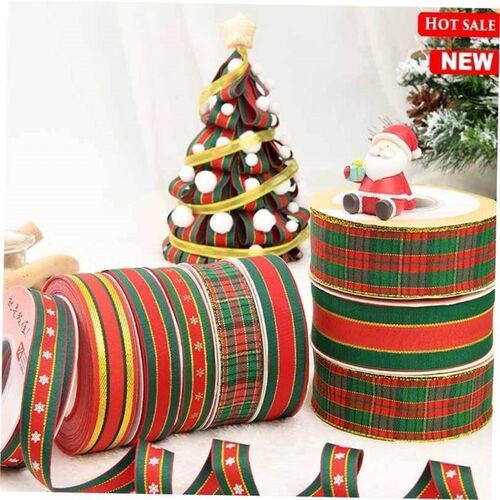 Christmas ribbons wrapping paper silk ribbons decorations 1