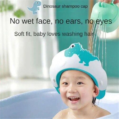 Water-proof Hair Shield For Infant Baby Soft Cartoon Bath