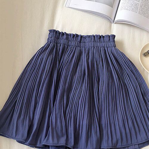Solid Chiffon Summer Shorts Skirt Women  Fashion Korean