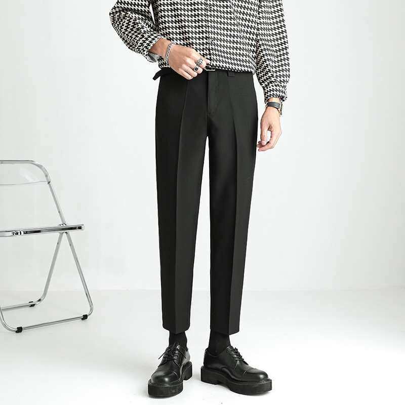 Good data summer casual pants mens thin youth solid color n