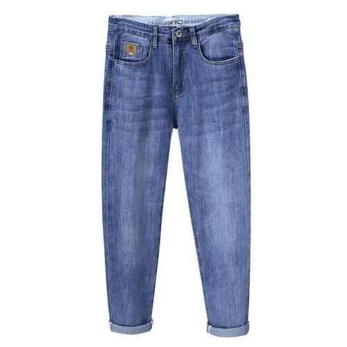 Autumn New Jeans Mens Fashion tendy Embroidered Soft Comfor