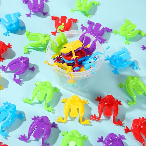 Toy Frog Barrel Stress Relief for Kids ChildrenPressing Jump
