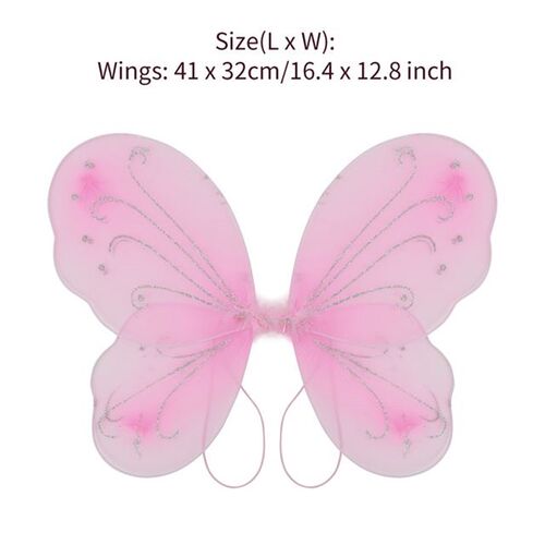 Fairy Wings Elf Angel Butterfly Shape Wings for Halloween Co
