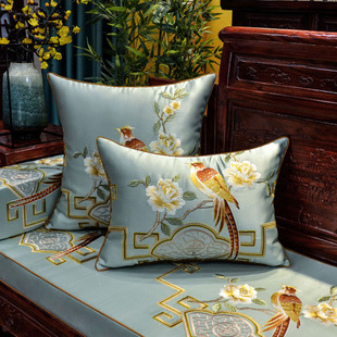 红木沙发坐垫定制中式古典家具椅垫加厚防滑实木罗汉床垫子五件