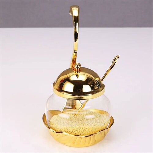 Creative Swan Seasoning Can With Spoon Multi-functional Suga