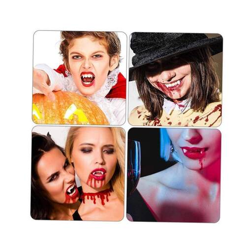 Halloween Fangs Vampire Teeth Dentures Artificial Elf Ears W