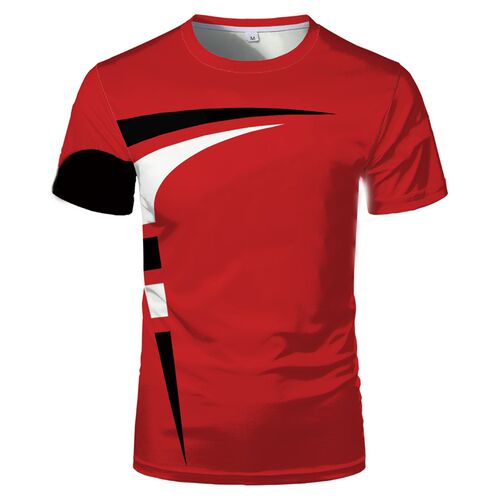 3D Digital Summer Hot Sale Fashion Short Sleeve Slim Comfort