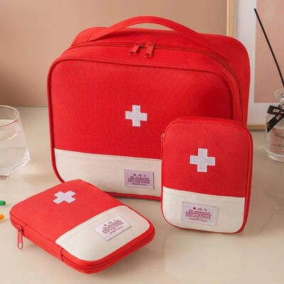 3 Pcs/set Portable Medical Storage Bag Camping Emergency Fir