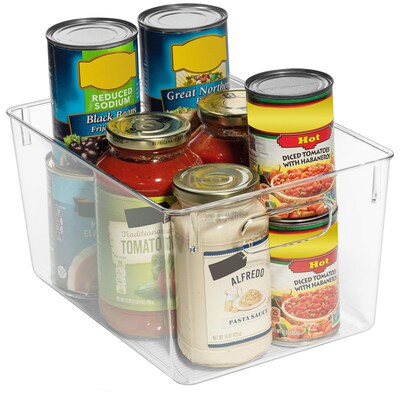Home and Kitchen Organization Plastic clear storage bins box