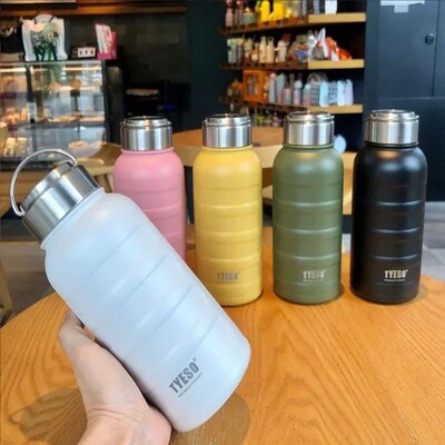 Tyeso Water Bottle 1000ml 750ml 360ml Double Stainless Steel