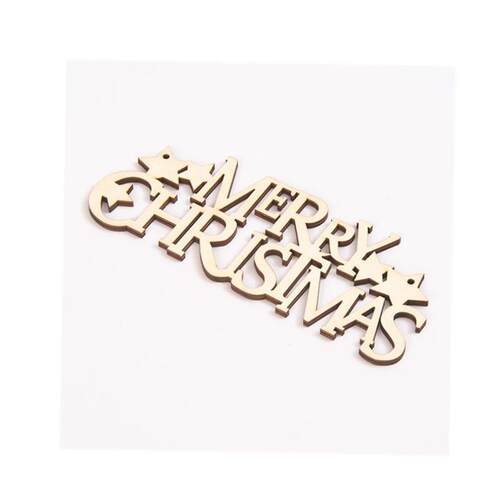 Christmas Pendant Wooden letter tag Christmas Tree Ornament