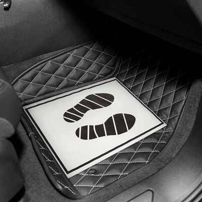 25/50/100Pcs Disposable Car Foot Mats Portable Paper Vehicle