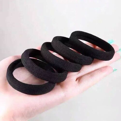 High Elastic Hair Bands for Women Girls Black Basic Hair Tie