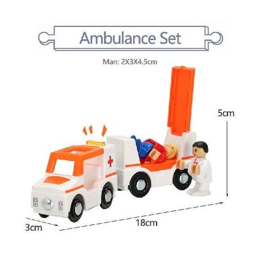 New Sound and Light Magnetic Toy Car Gift Box Ambulance