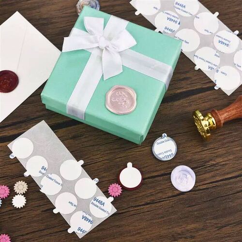 100/10PCS Seal Wax Stamp ers Self Adhesive Double Sided Roun