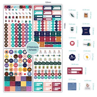 Business Fitness Pay 2022 theme Stickers Day plan Planner