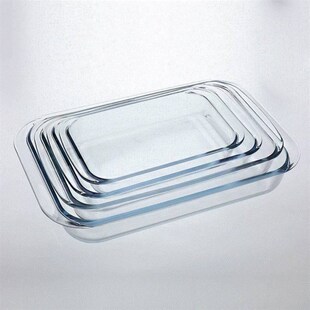 tempered glass dish microwave oven pan risotto dish rectan