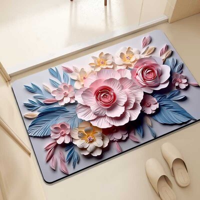 bathroom absorbent anti slip bathroom mat硅藻泥浴室吸水垫